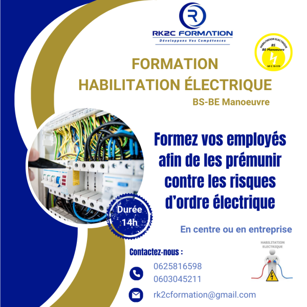 Formation habilitation électrique BR dans à La Valette du Var (83) Proche Toulon