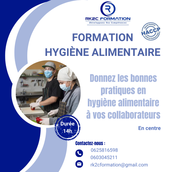 Formation Hygiène Alimentaire à La Valette du Var (83) proche de Toulon